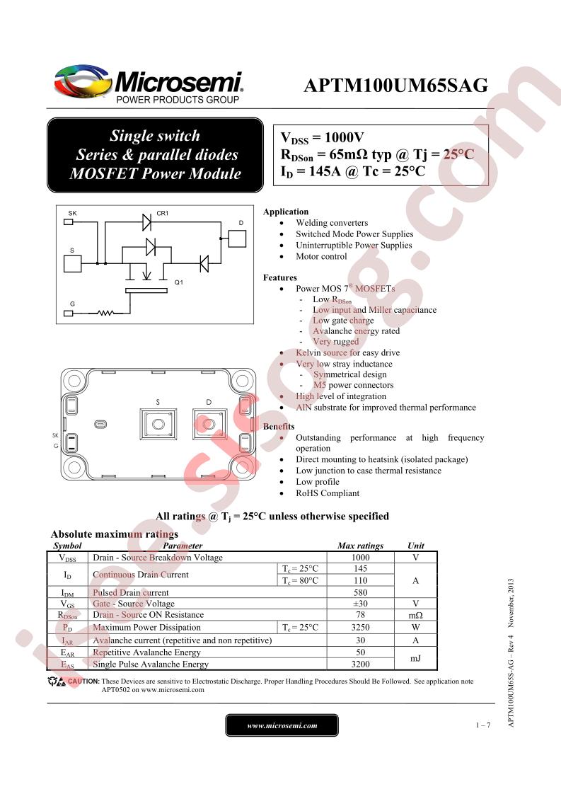 APTM100UM65SAG