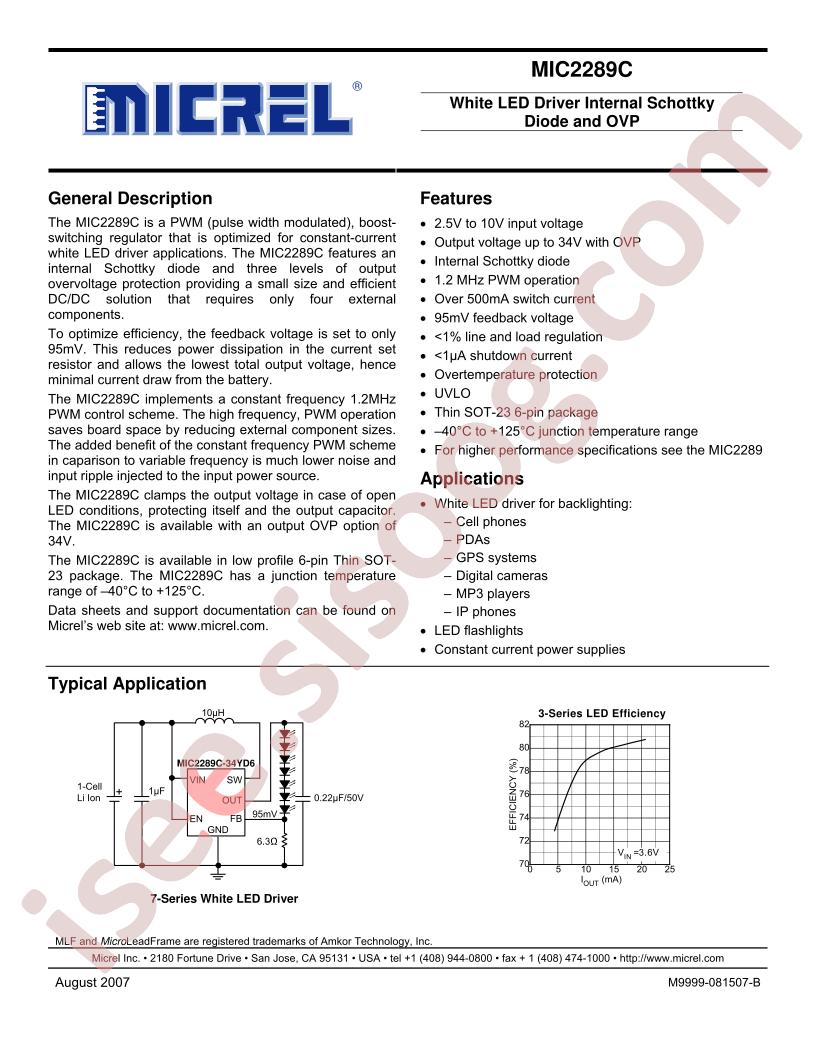 MIC2289C