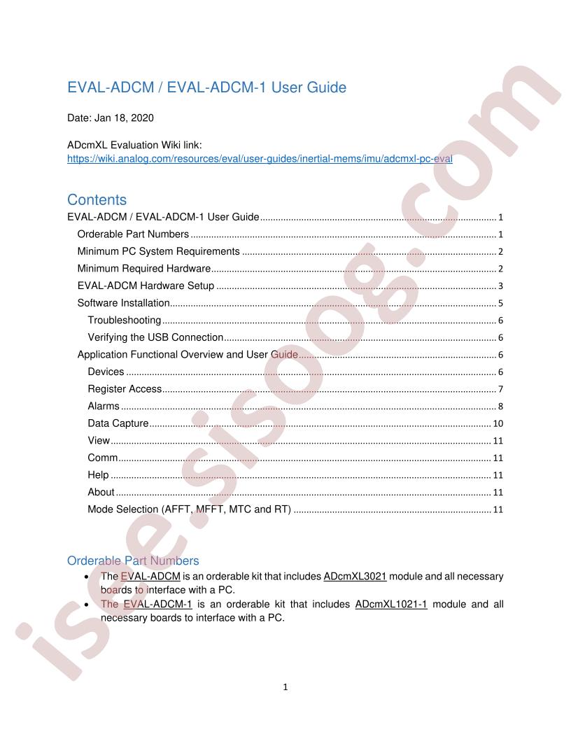 EVAL-ADCM/EVAL-ADCM-1 Guide