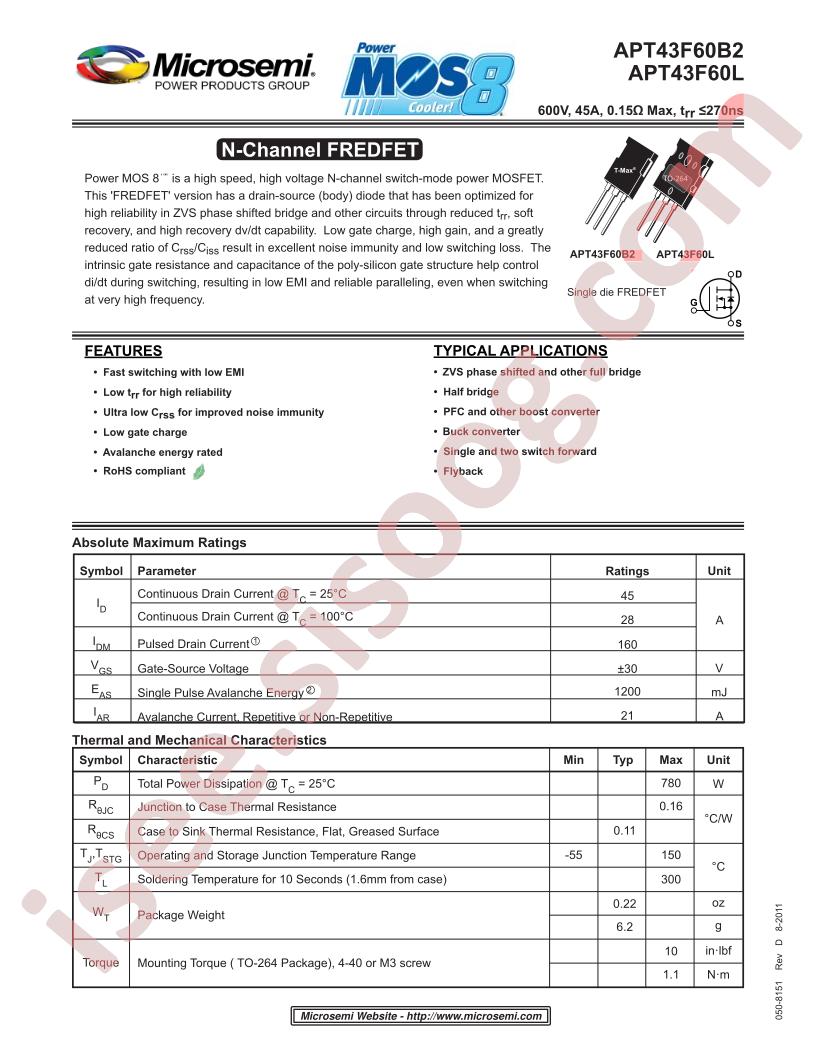APT43F60B2,60L