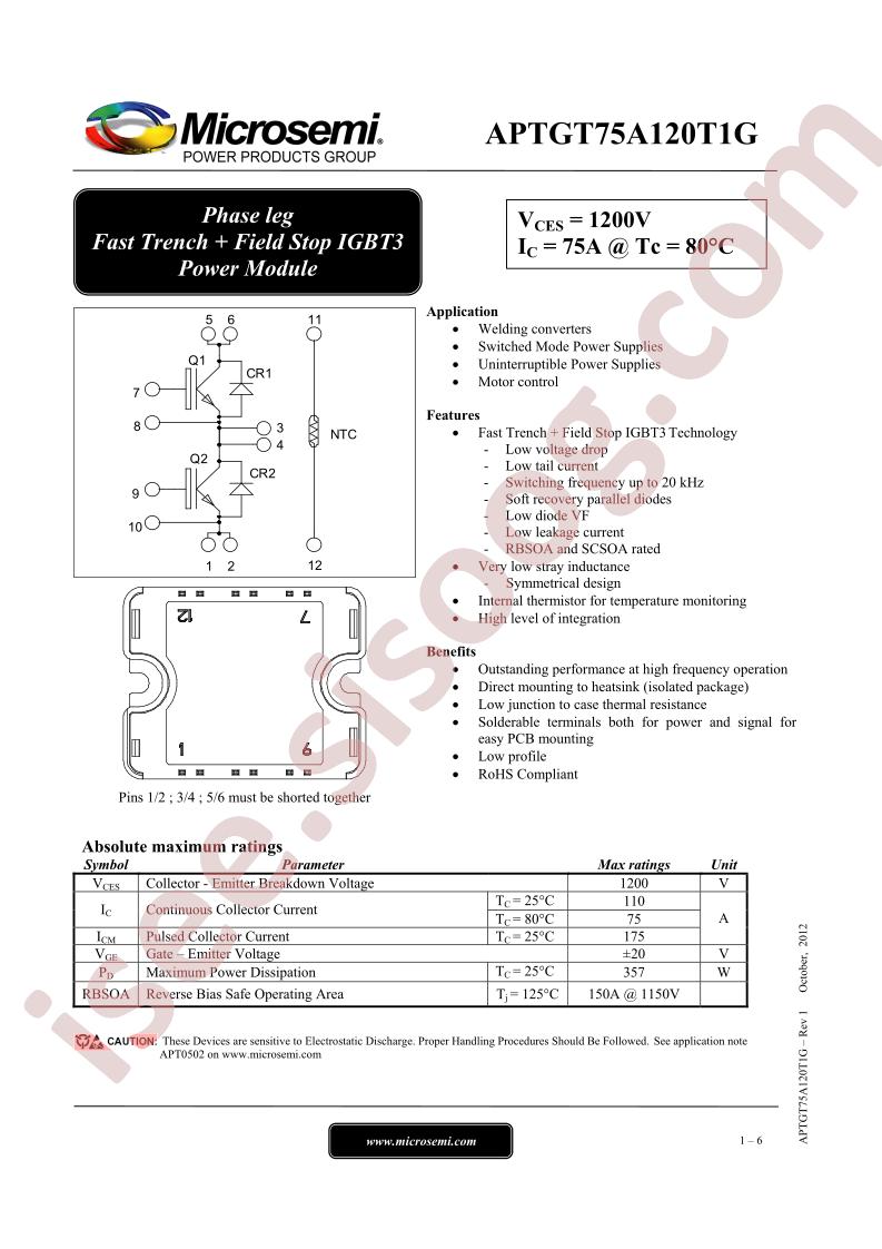 APTGT75A120T1G