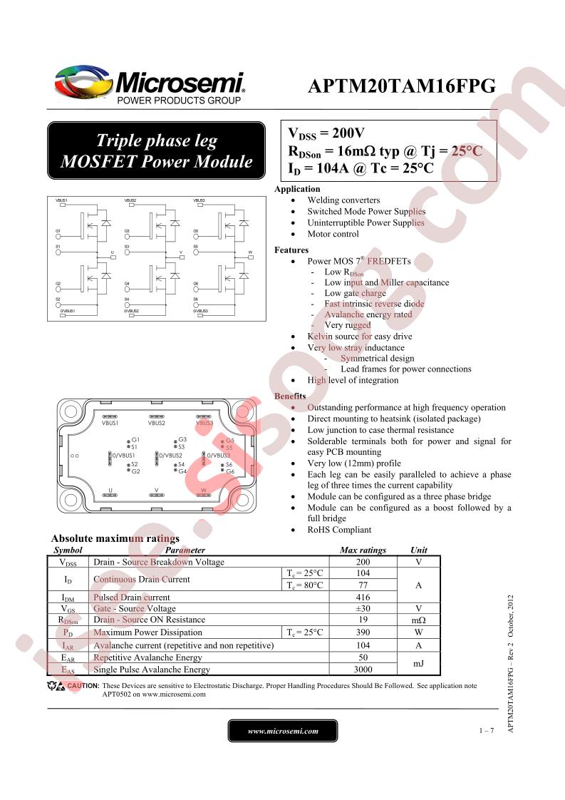 APTM20TAM16FPG