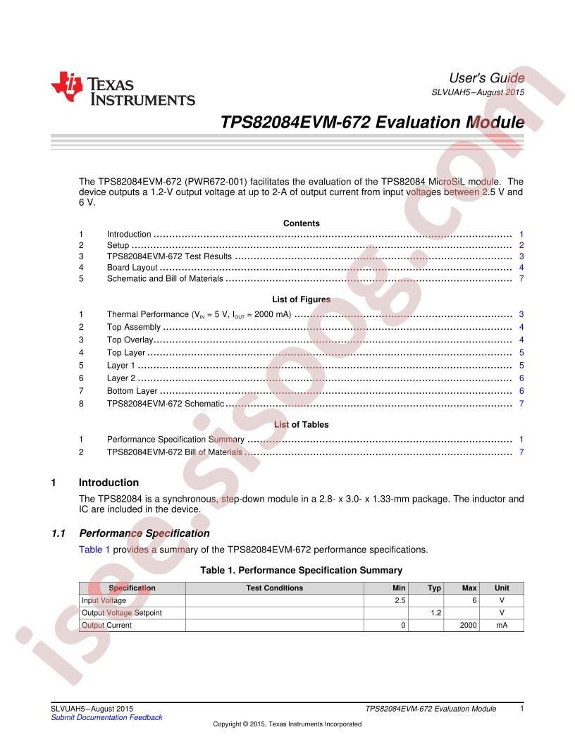 TPS82084EVM-672 User Guide