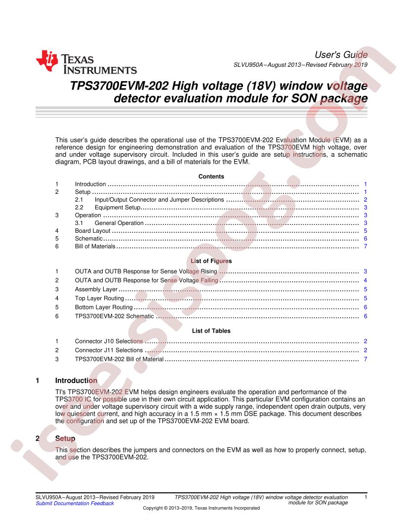 TPS3700EVM-202 User Guide