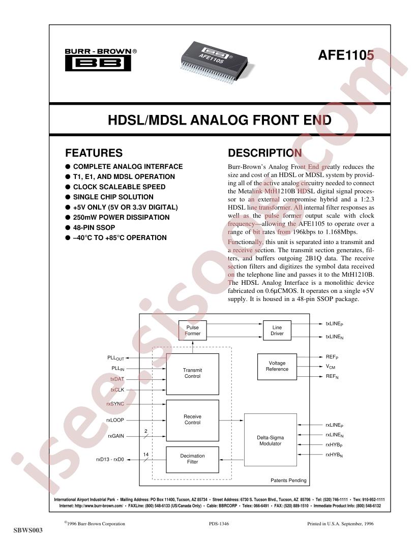 AFE1105