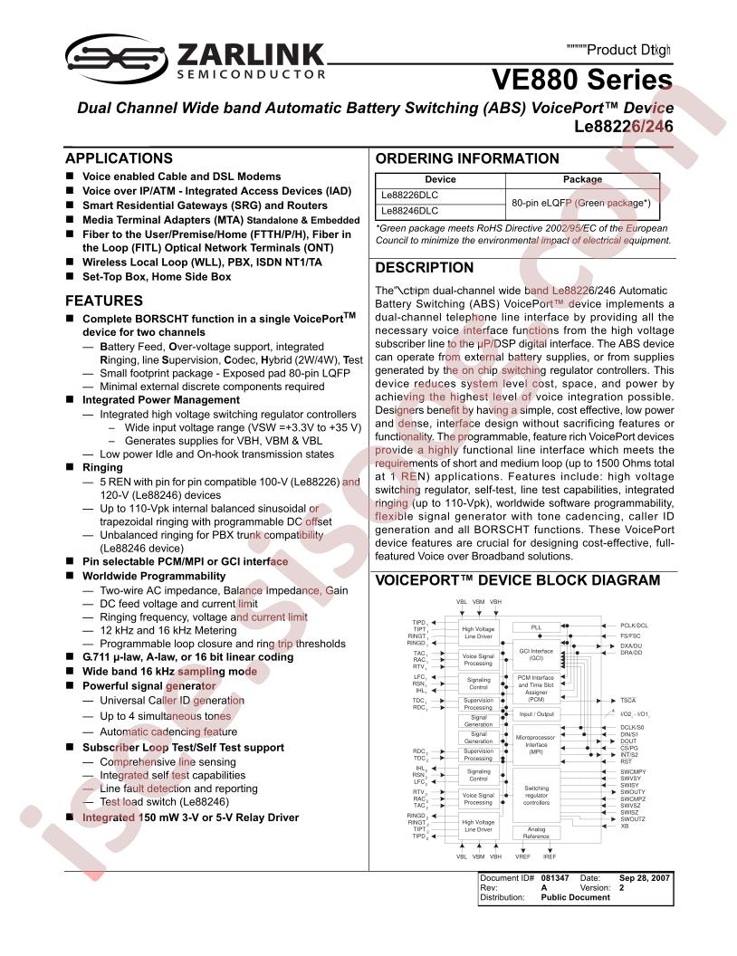 Le88226/246 Brief