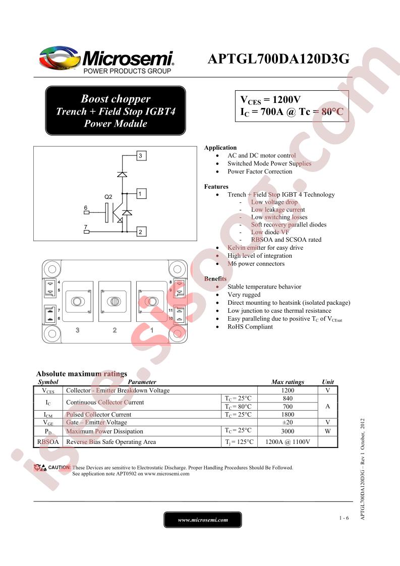 APTGL700DA120D3G