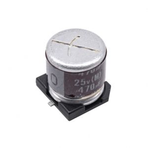 خازن SMD الکترولیت 470uF / 25V سایز 10x10.5 مارک ELNA