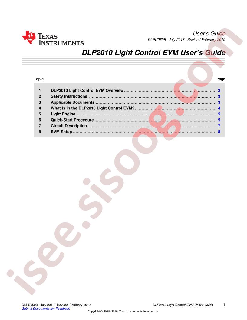 DLP2010EVM-LC User Guide