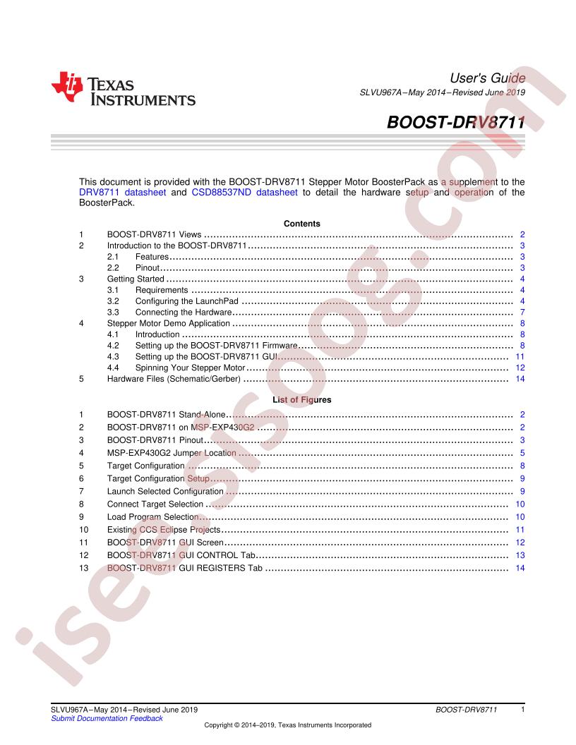 BOOST-DRV8711 User Guide