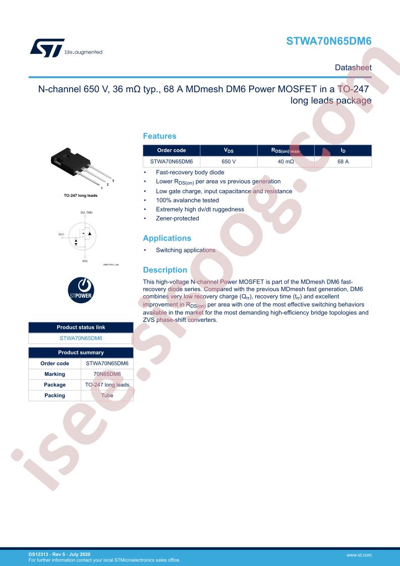 STW(A)70N65DM6