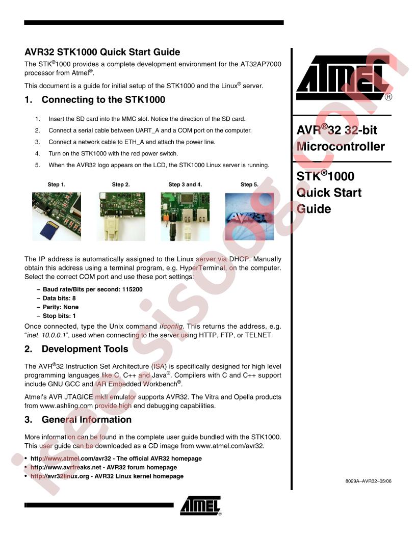 STK®1000 Quick Start Guide