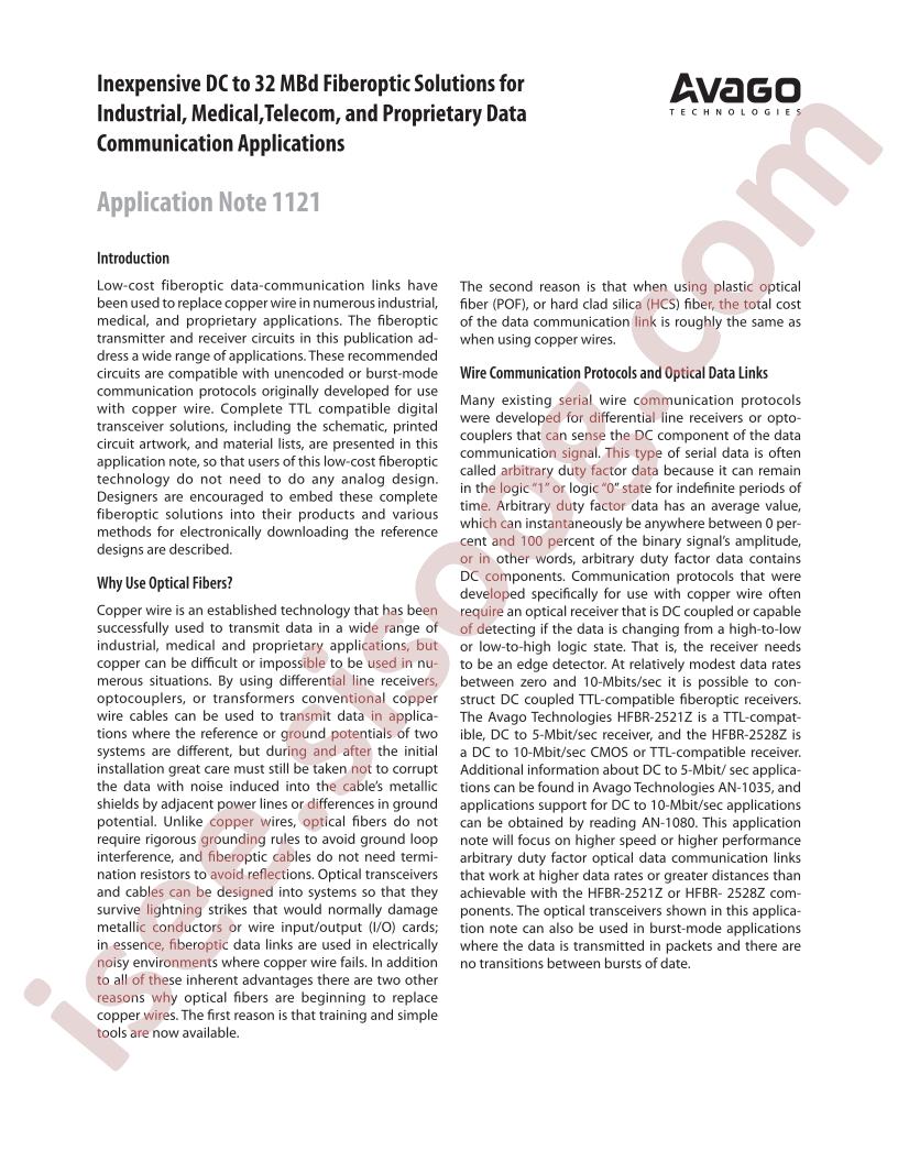 Fiberoptic Solutions AppNote