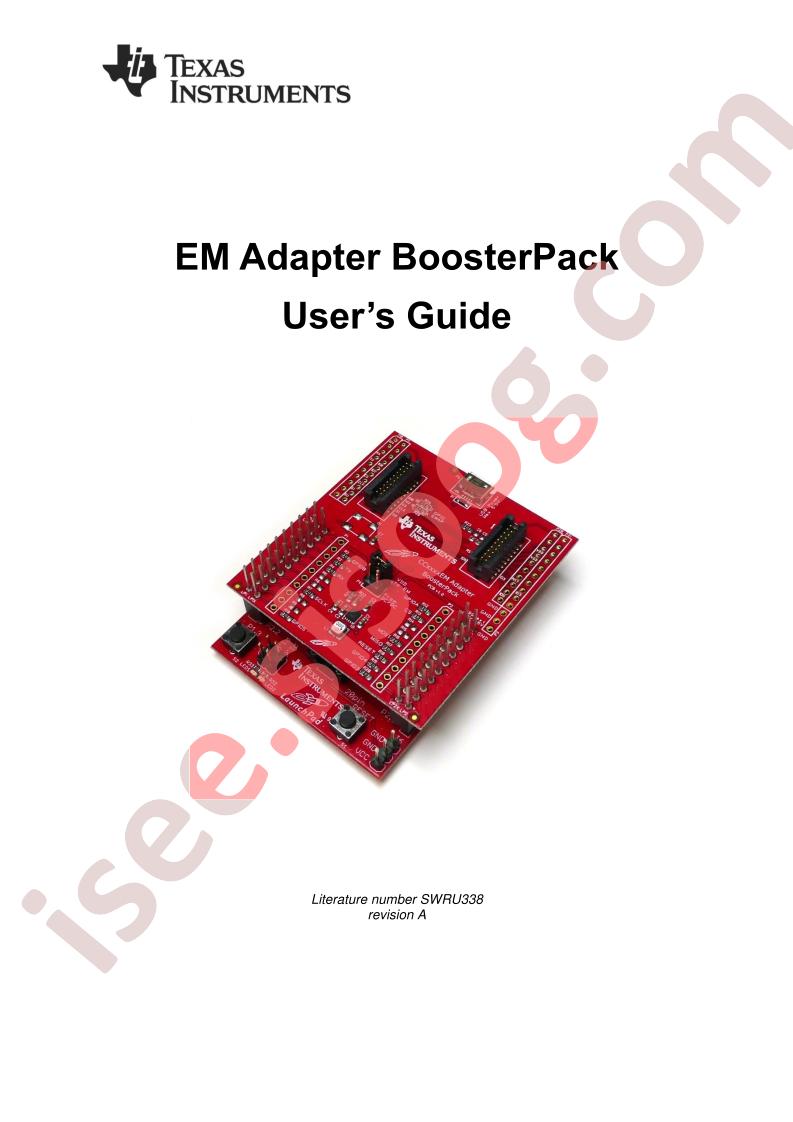 BOOST-CCEMADAPTER User Guide