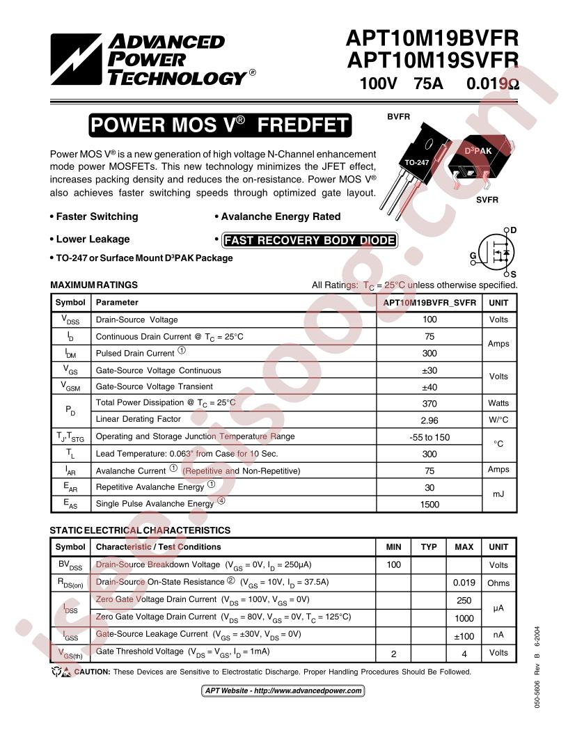APT10M19(B,S)VFR