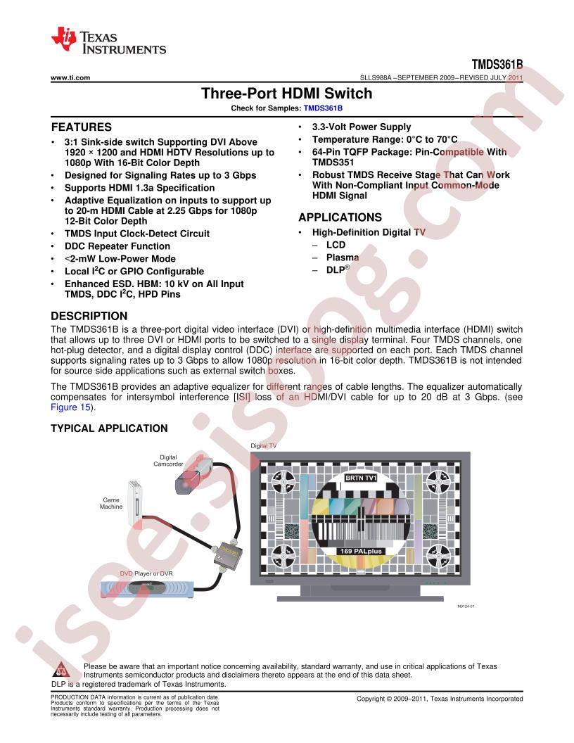 TMDS361B