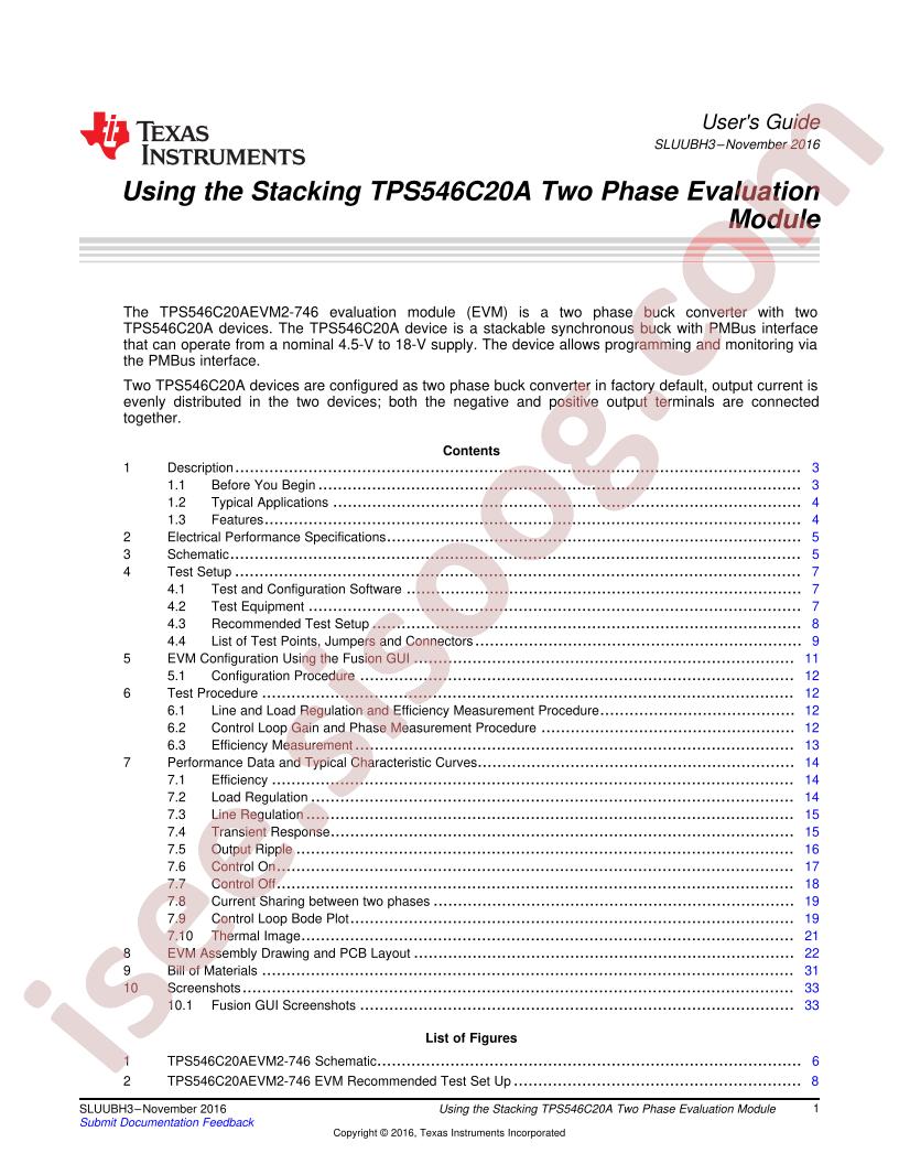 TPS546C20AEVM2-746 User Guide