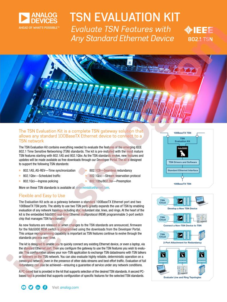 TSN Evaluation Kit Brief