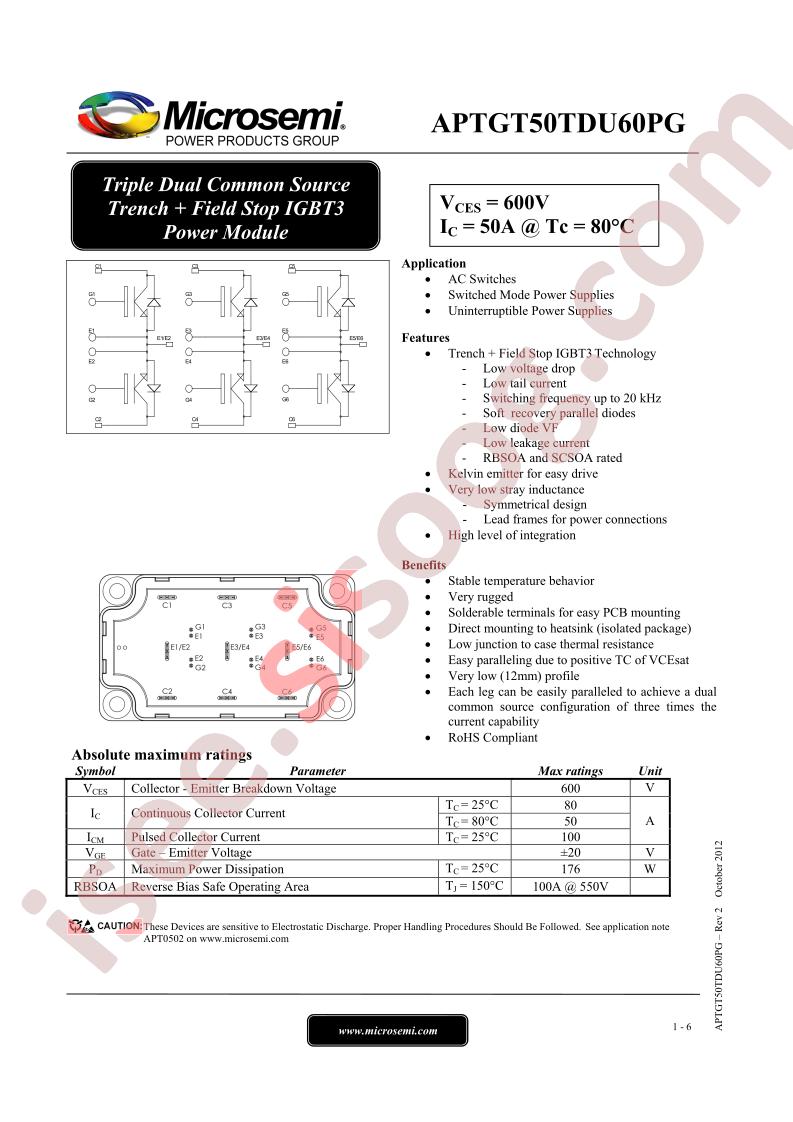 APTGT50TDU60PG