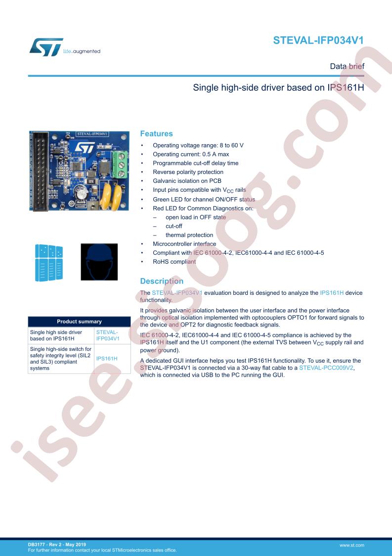 STEVAL-IFP034V1 Brief