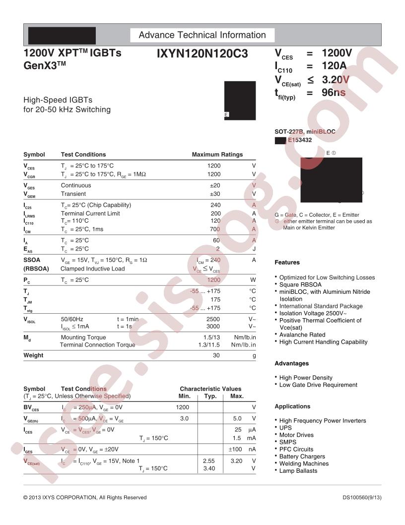 IXYN120N120C3