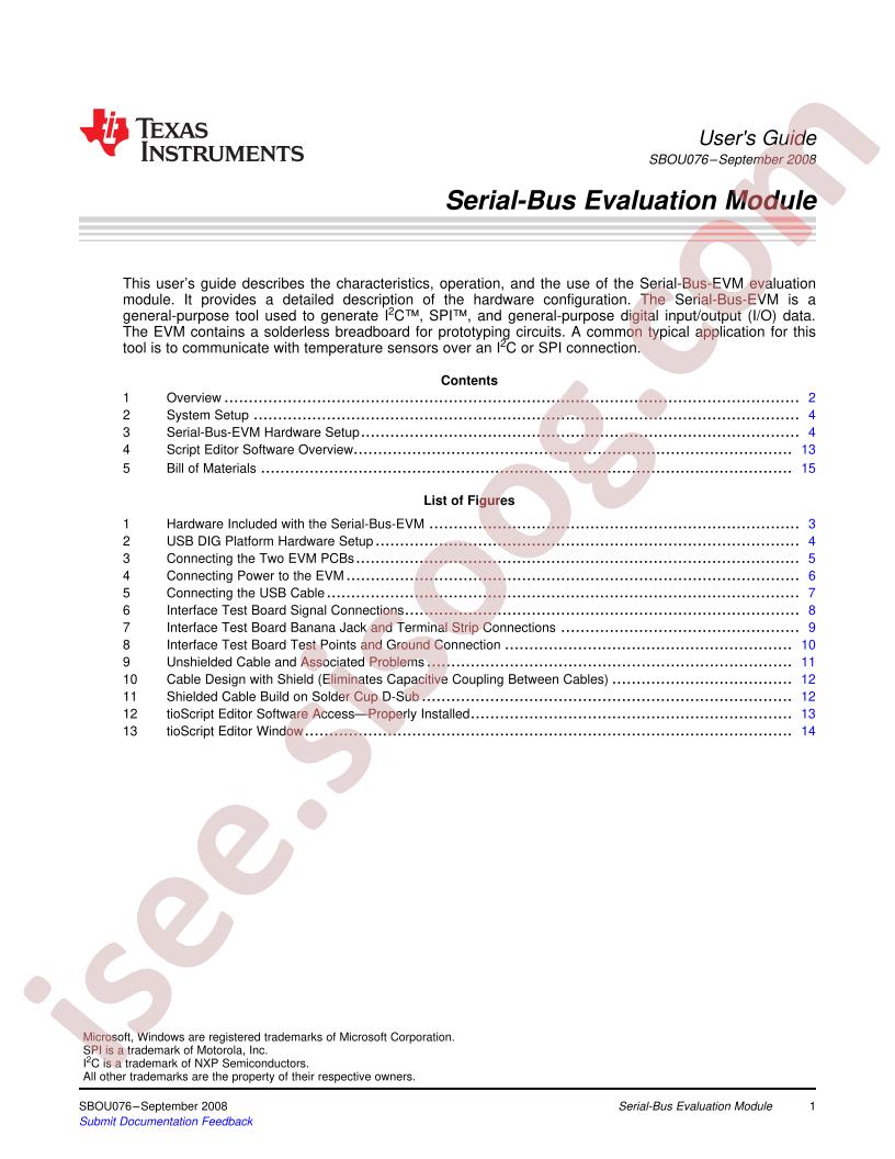 SERIAL-BUS User Guide