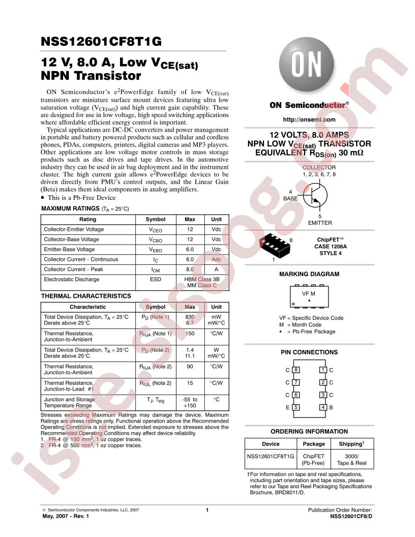 NSS12601CF8T1G
