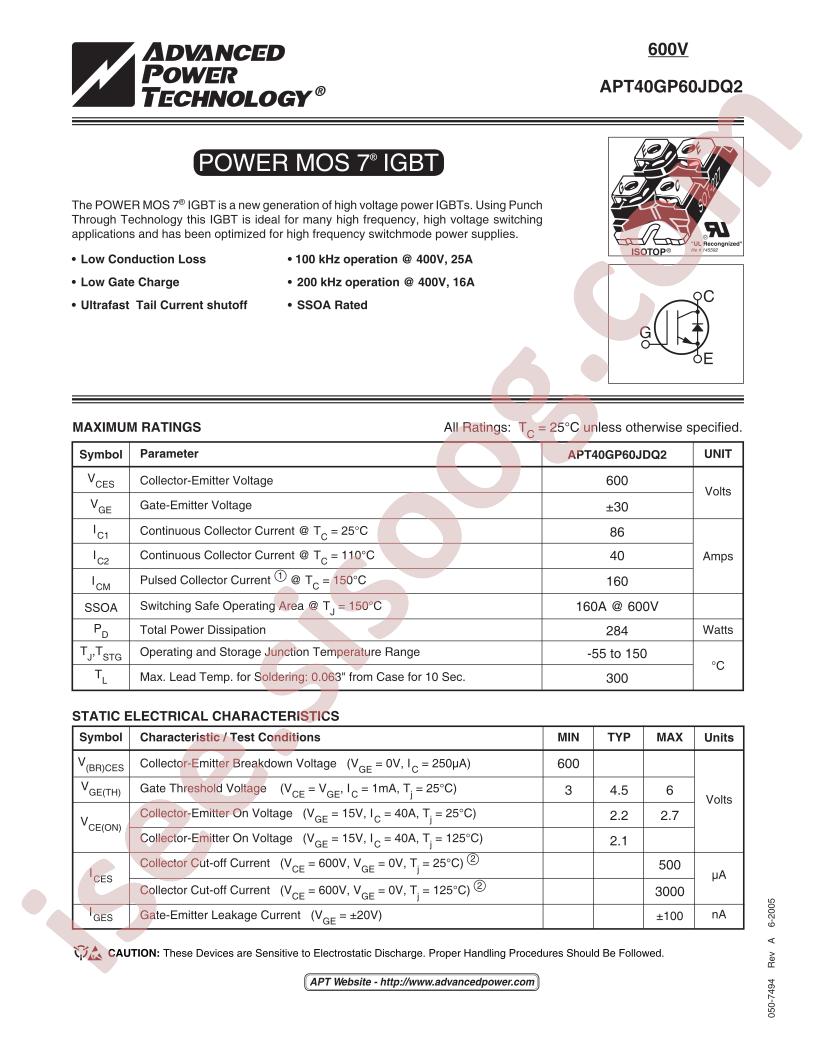 APT40GP60JDQ2