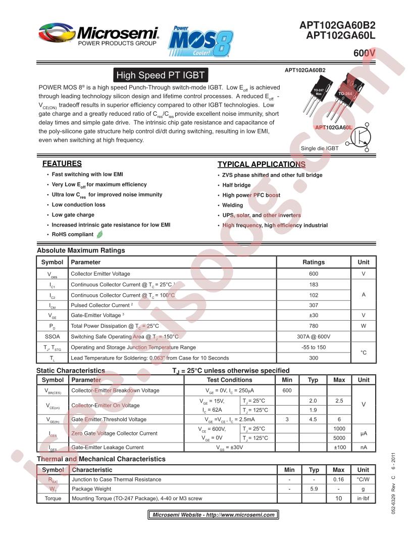 APT102GA60(B2,L)