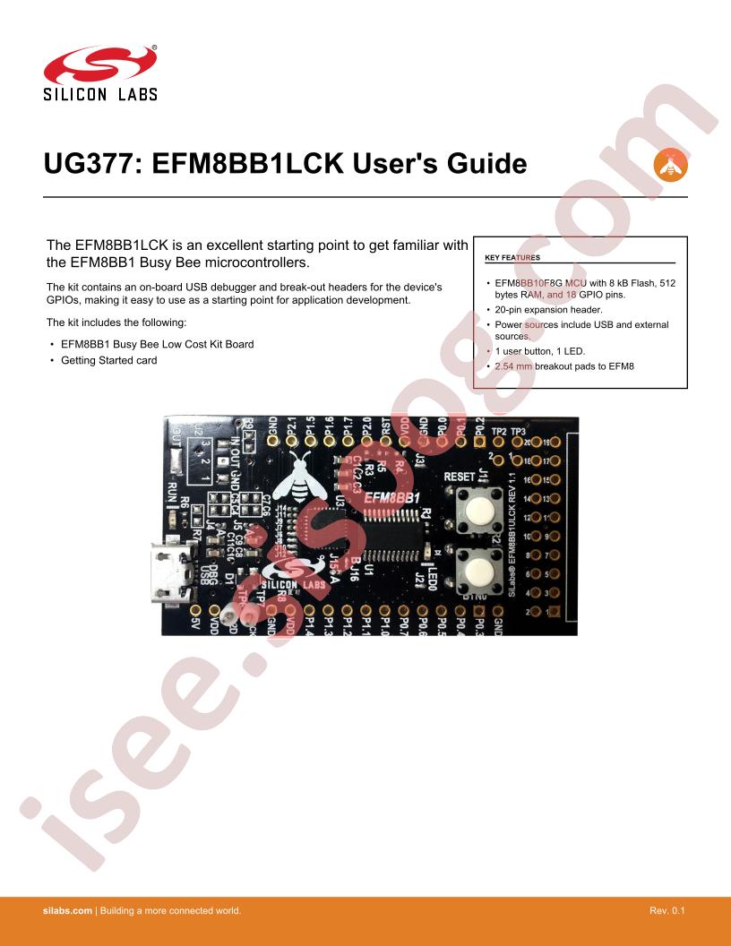 EFM8BB1LCK User Guide