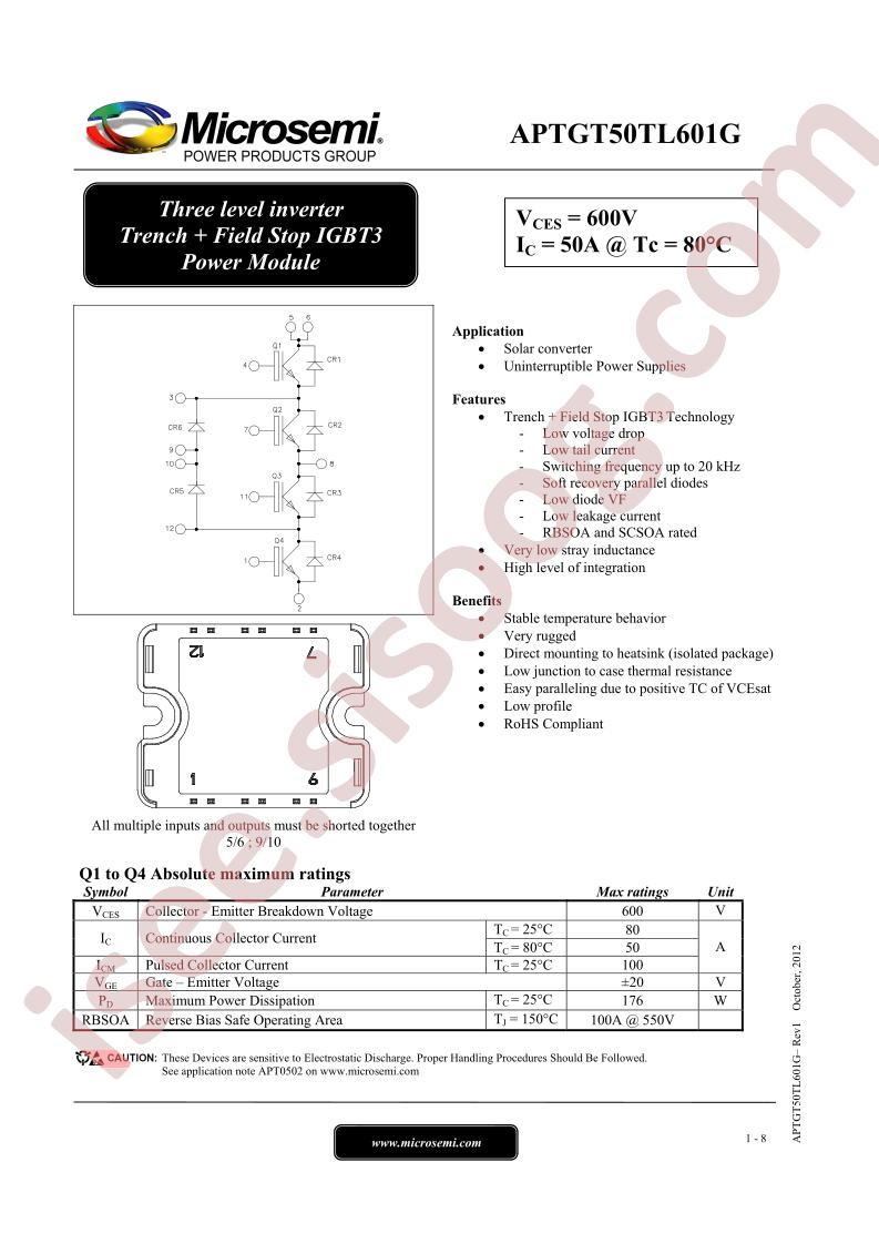 APTGT50TL601G