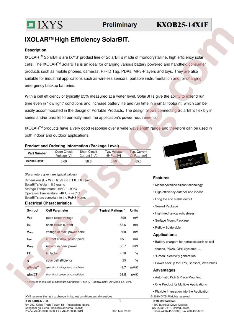 KXOB25-14X1F Datasheet Prelim~