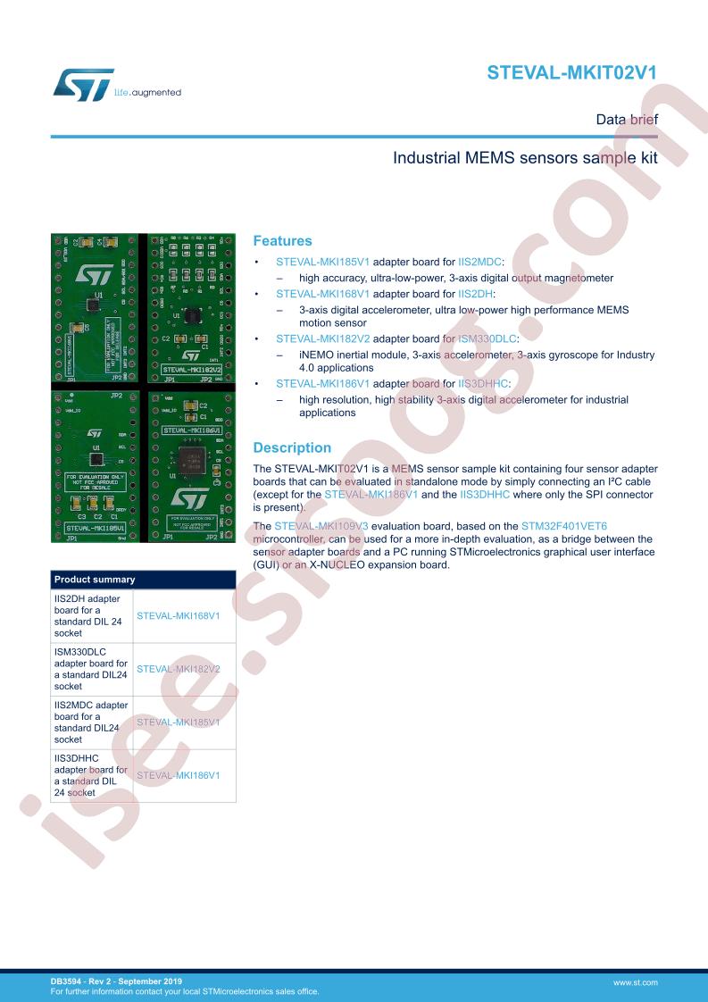 STEVAL-MKIT02V1 Data Brief