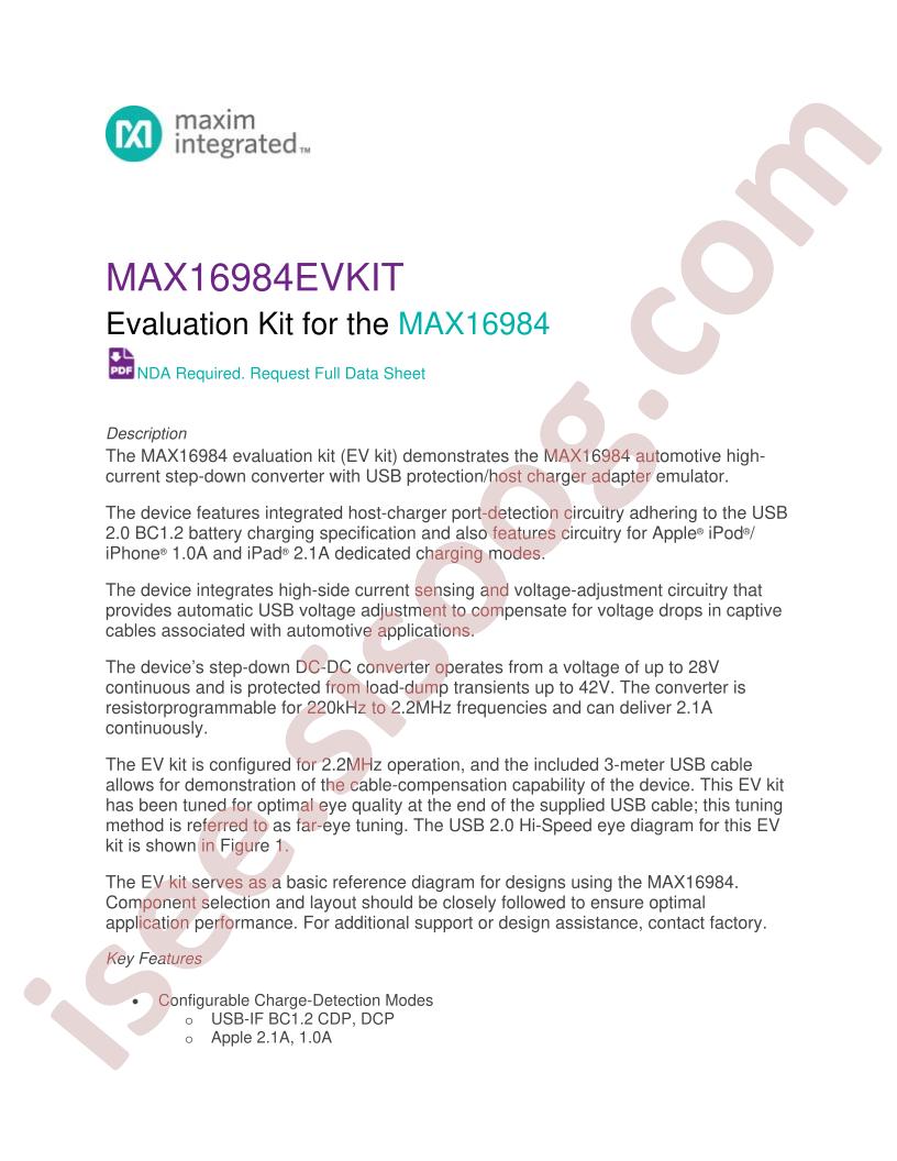 MAX16984EVKIT#