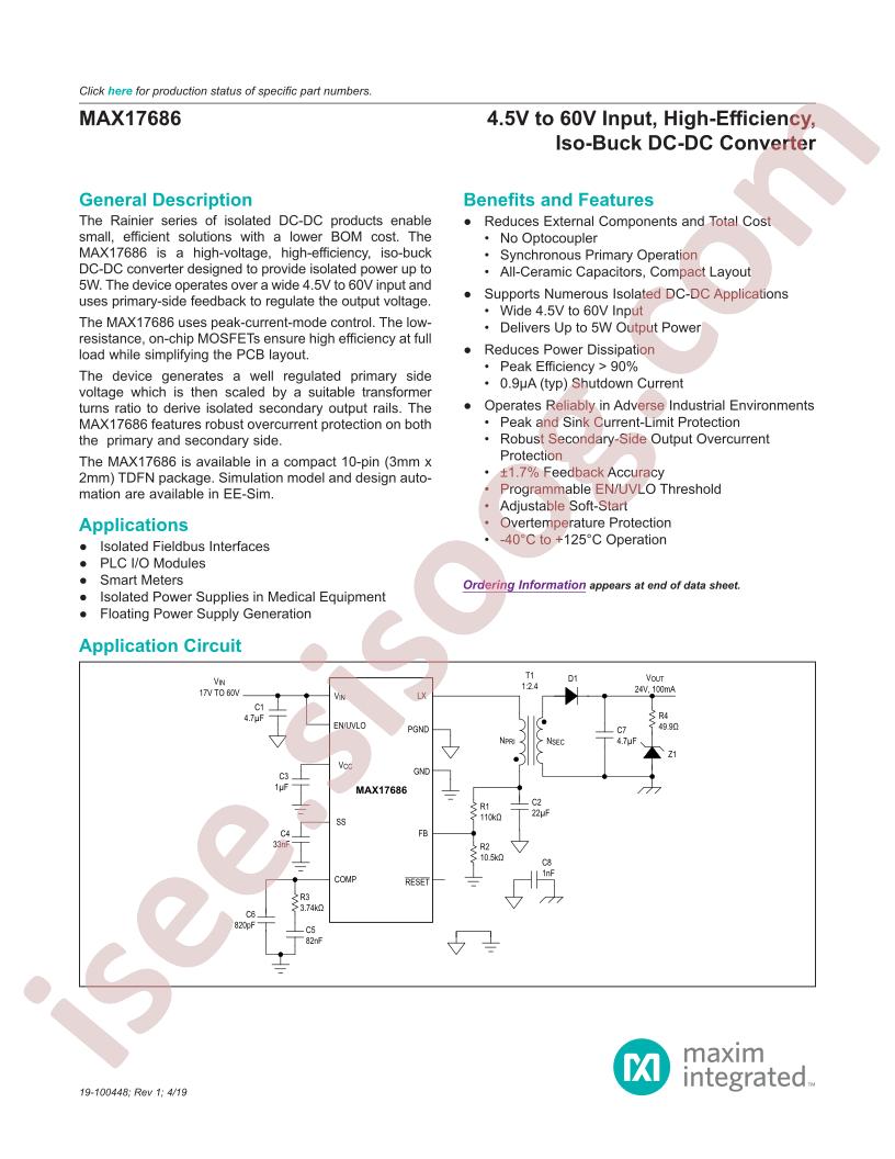 MAX17686 Datasheet