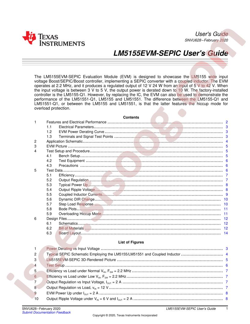 LM5155EVM-SEPIC User Guide