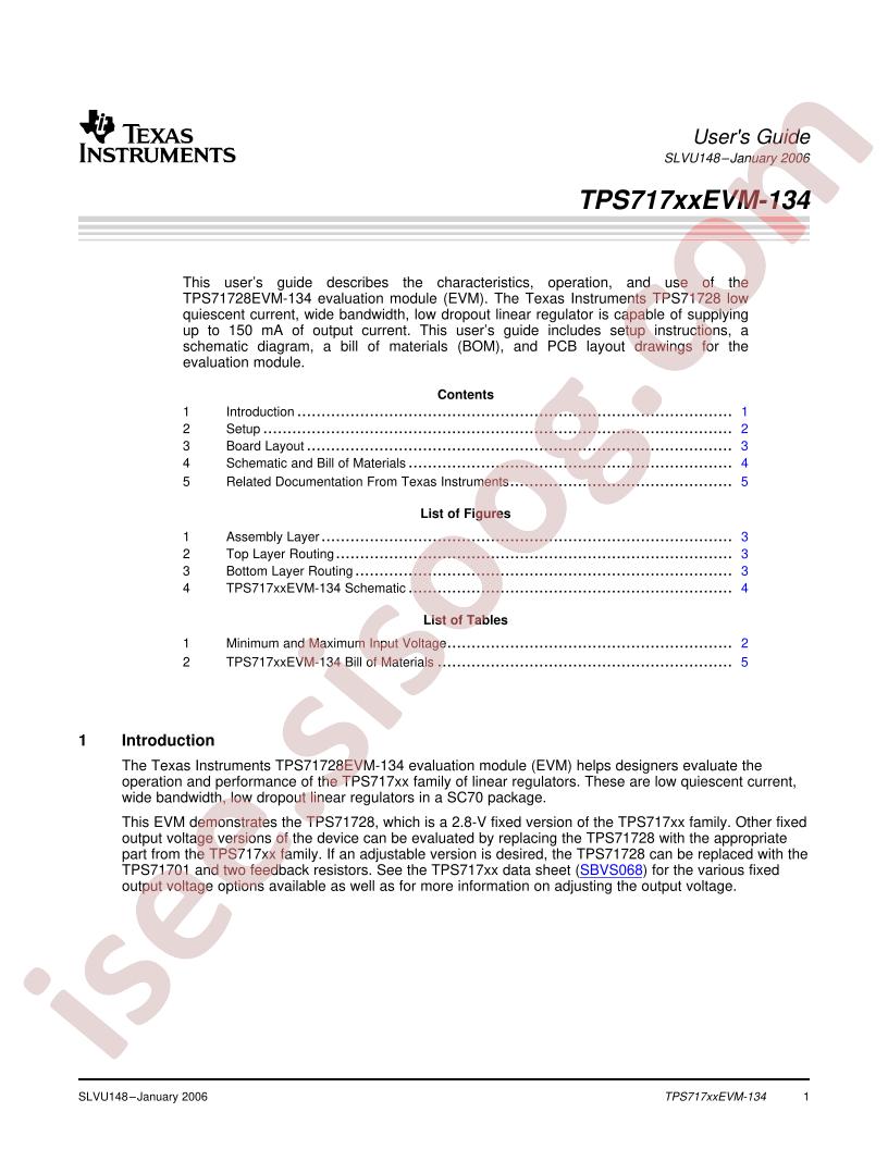 TPS717xxEVM-134 User Guide