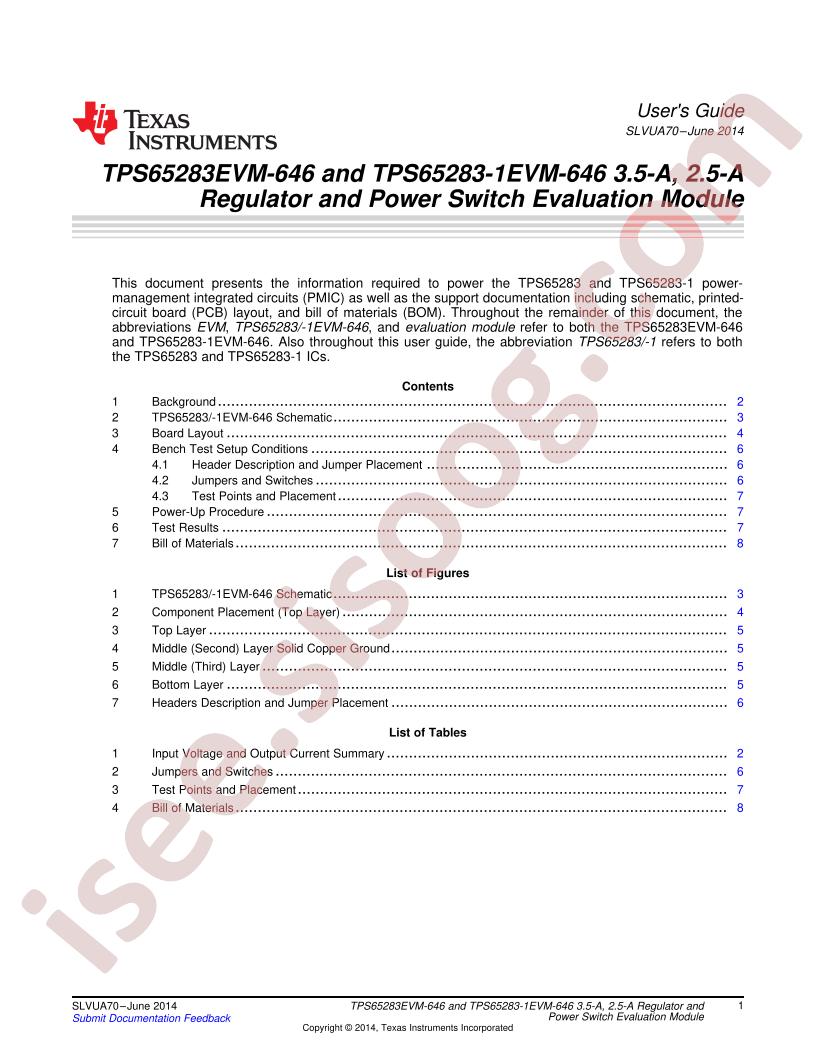 TPS65283(-1)EVM-646 User Guide