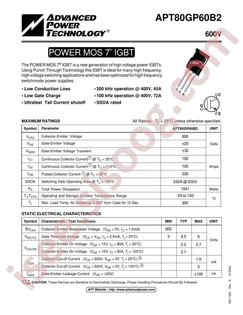 APT80GP60B2
