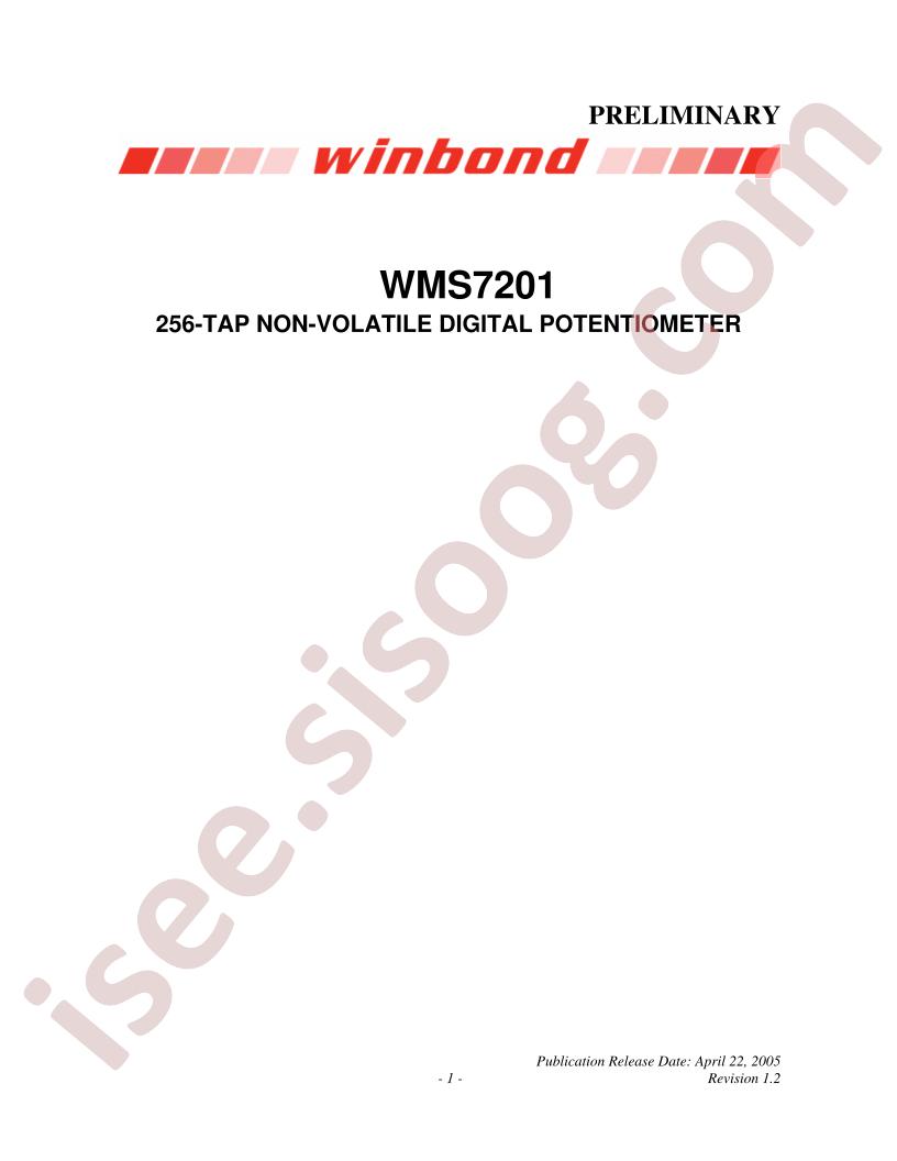 WMS7201 Preliminary