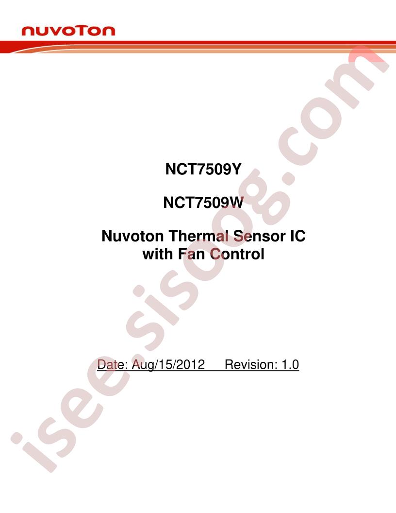 NCT7509Y,W