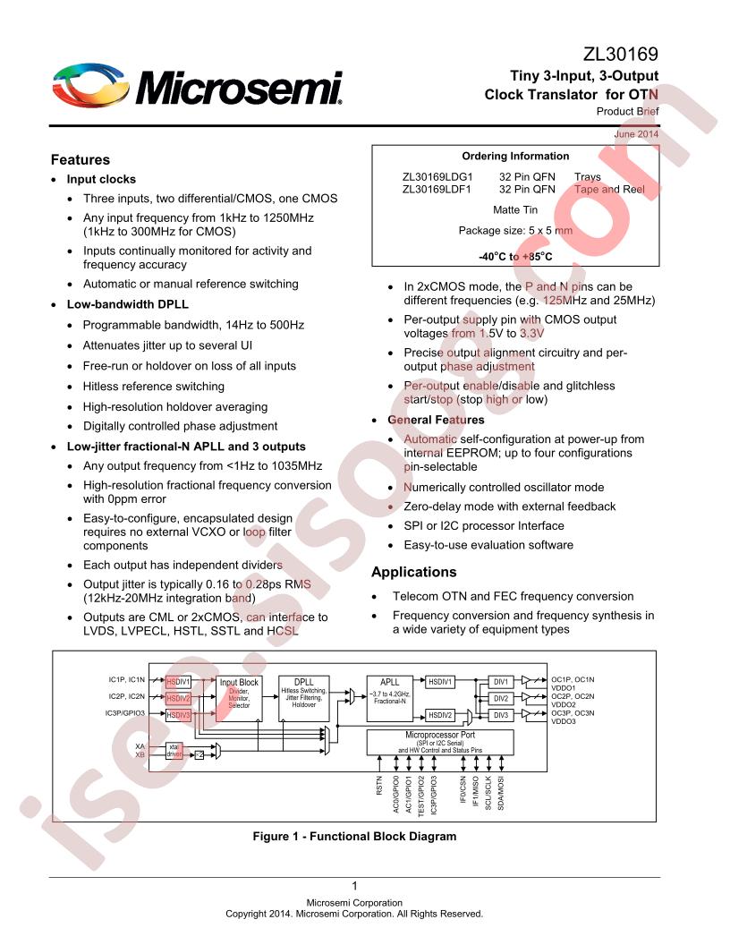 ZL30169 Brief