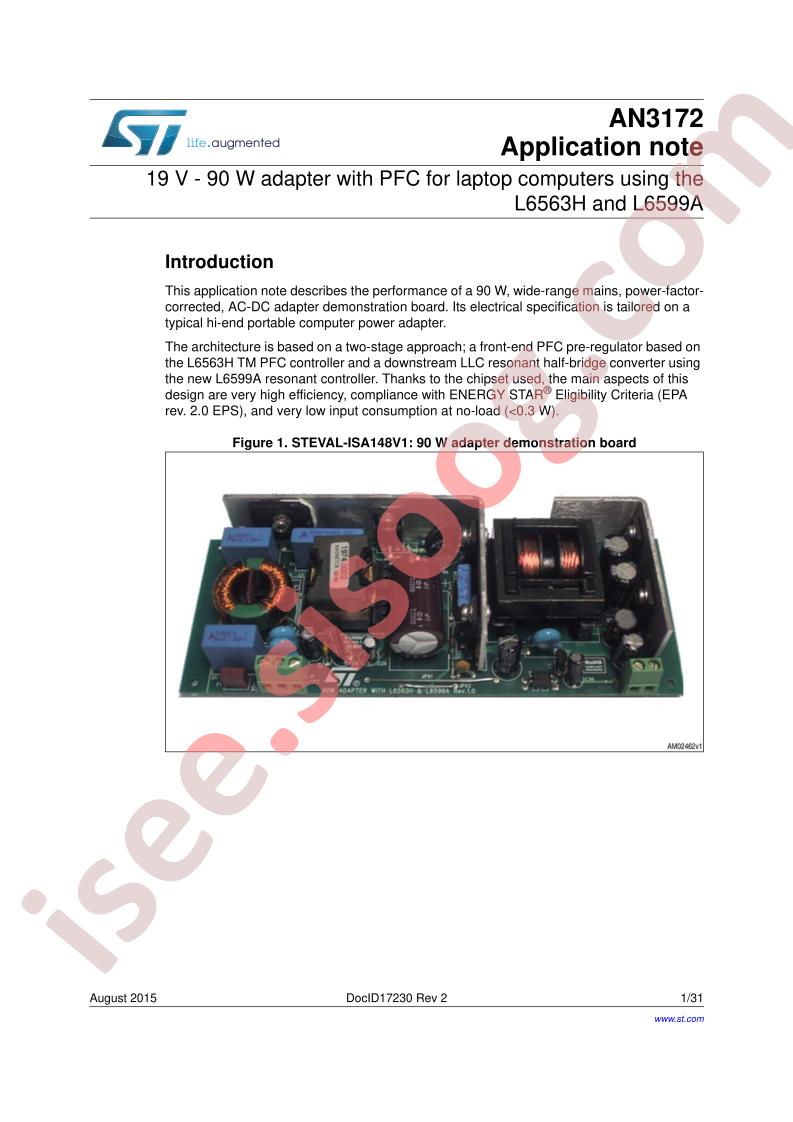 EVL6599A-90WADP Appl Note