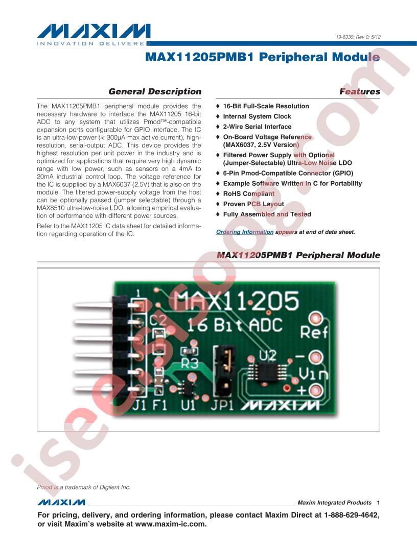MAX11205PMB1