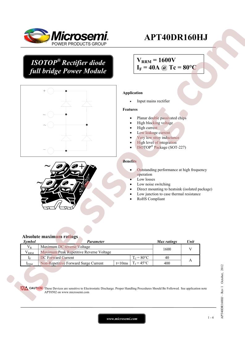 APT40DR160HJ