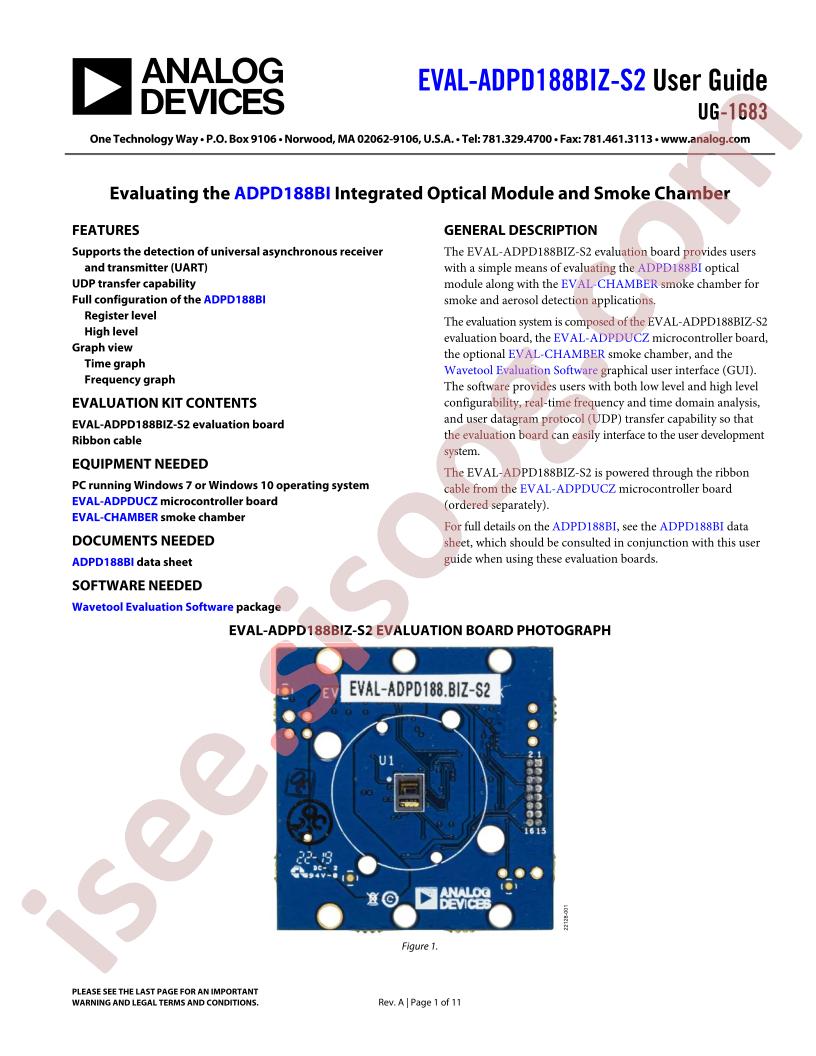 EVAL-ADPD188BIZ-S2 Guide