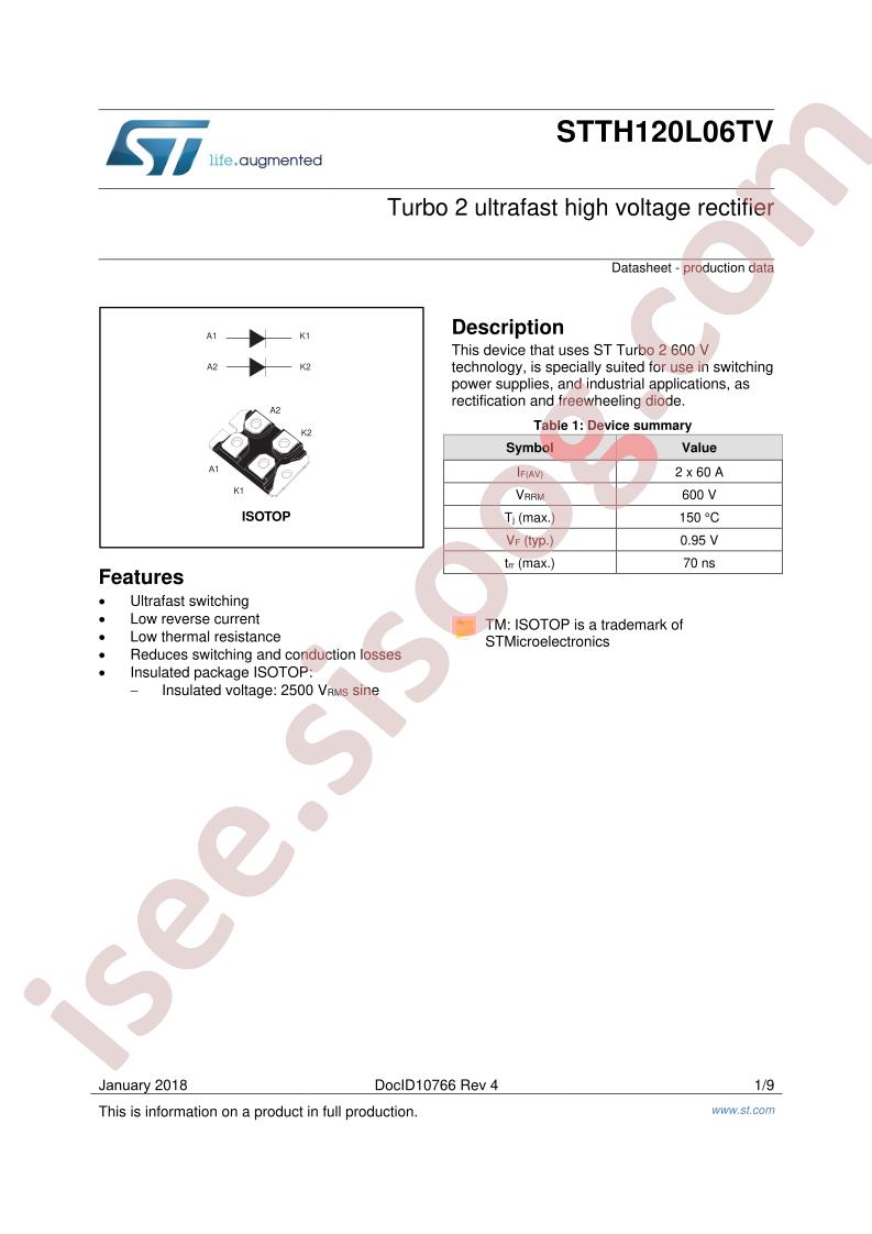 STTH120L06TV