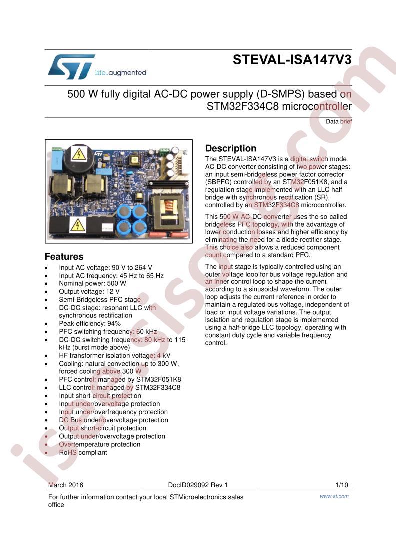STEVAL-ISA147V3 Data Brief