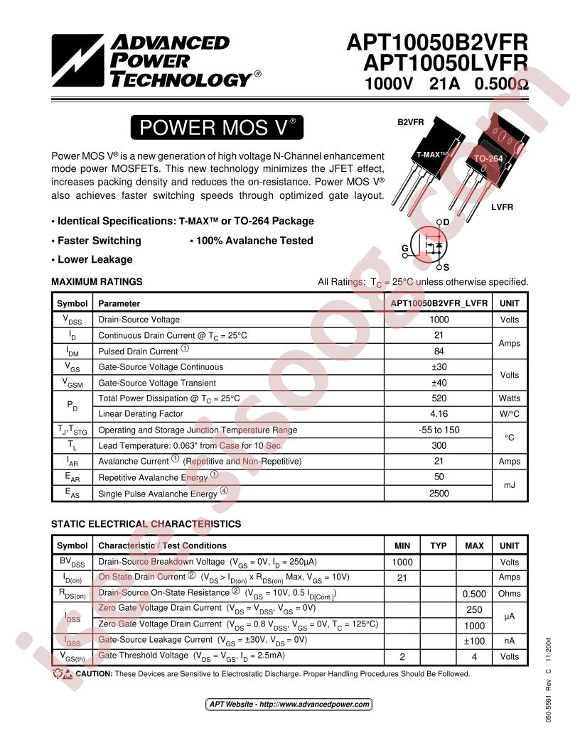 APT10050(B2,L)VFR