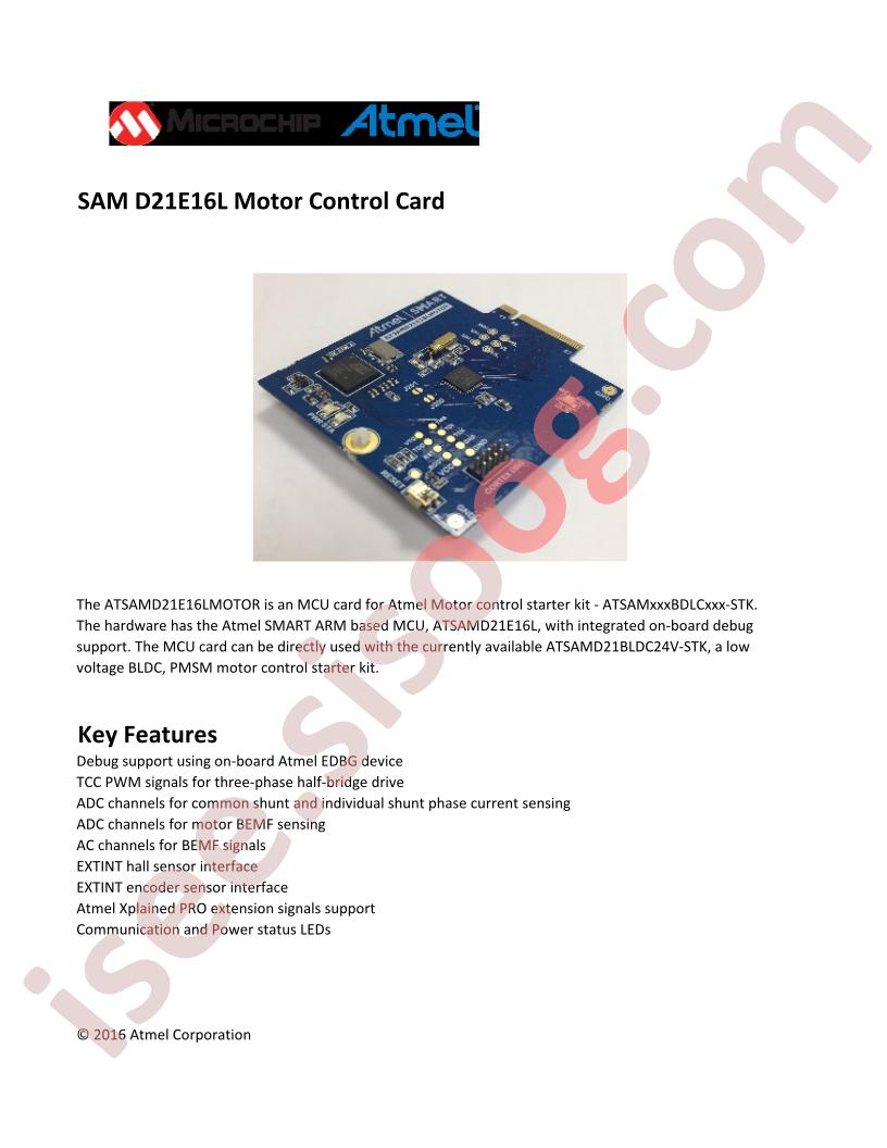 ATSAMD21E16LMOTOR